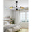 Z-Lite Bellamy Semi Flush Mount, Black/Gold Inner