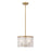 Z-Lite Glacier 3 Light Pendant, Modern Gold/Clear - 1943P12-MGLD