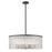 Z-Lite Glacier 10 Light Pendant, Matte Black/Clear - 1943P26-MB