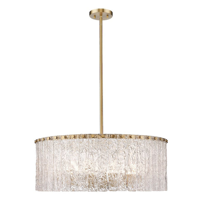 Z-Lite Glacier 10 Light Pendant, Modern Gold/Clear - 1943P26-MGLD