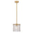 Z-Lite Glacier 1 Light Pendant, Modern Gold/Clear - 1943P8-MGLD