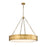 Z-Lite Anders 3 Light 33" Pendant, Rubbed Brass/Marbling - 1944P33-RB-LED