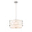 Z-Lite Kendall 3 Light Pendant, Brushed Nickel/White - 197-17BN