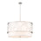 Z-Lite Kendall 5 Light Pendant, Brushed Nickel/White - 197-32BN