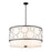 Z-Lite Kendall 5 Light Pendant, Matte Black/White - 197-32MB