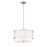 Z-Lite Dalton 3 Light Pendant, Brushed Nickel/White - 198-17BN