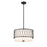 Z-Lite Dalton 3 Light Pendant, Matte Black/White - 198-17MB