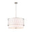 Z-Lite Dalton 4 Light Pendant, Brushed Nickel/White - 198-24BN