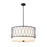 Z-Lite Dalton 4 Light Pendant, Matte Black/White - 198-24MB