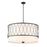 Z-Lite Dalton 5 Light Pendant, Matte Black/White - 198-32MB