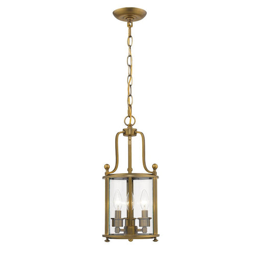 Z-Lite 3 Light Wyndham 8" Chandelier, Heirloom Brass - 205-3HB