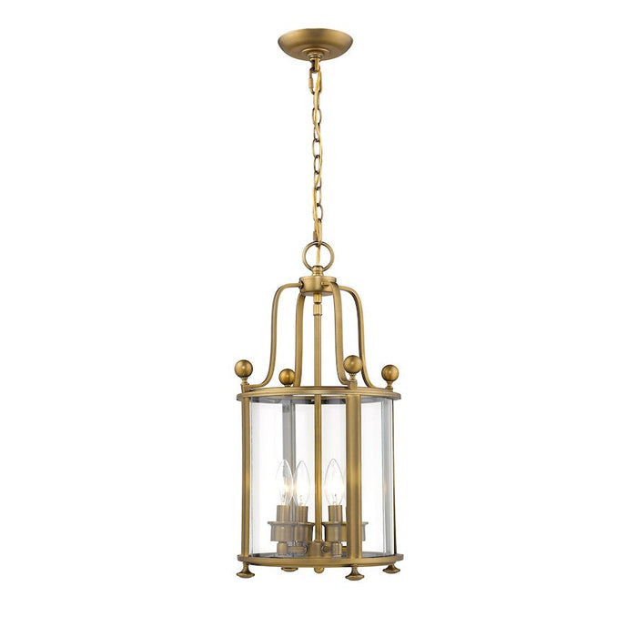 Z-Lite 4 Light Wyndham 11" Chandelier, Heirloom Brass - 205-4HB