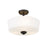 Z-Lite Arlington 3 Light 11" Semi Flush Mount, Opal