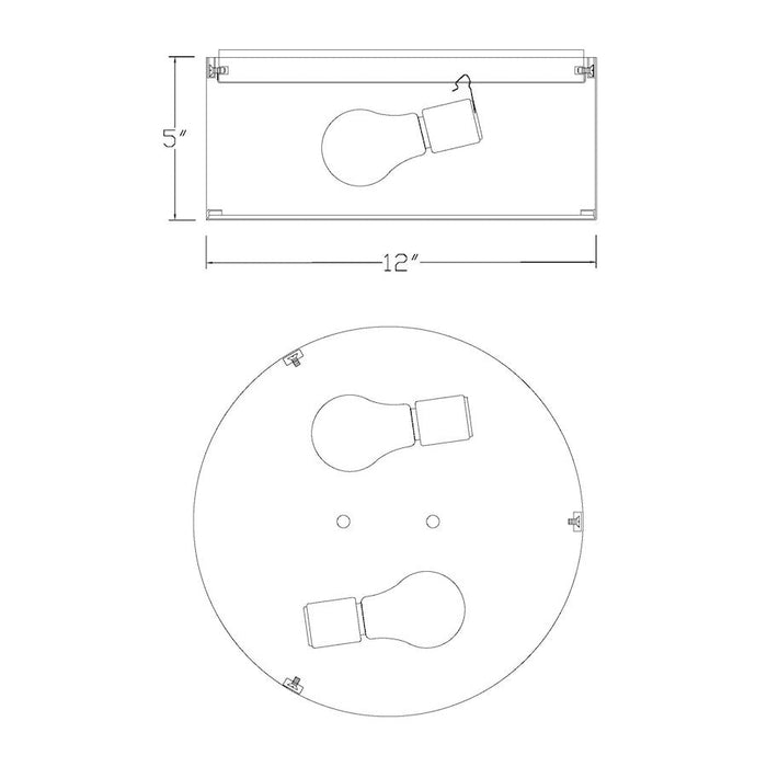 Z-Lite Harley Flush Mount