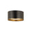 Z-Lite Arlo 2 Light Flush Mount, Matte Black/Rubbed Brass - 2303F2-MB-RB