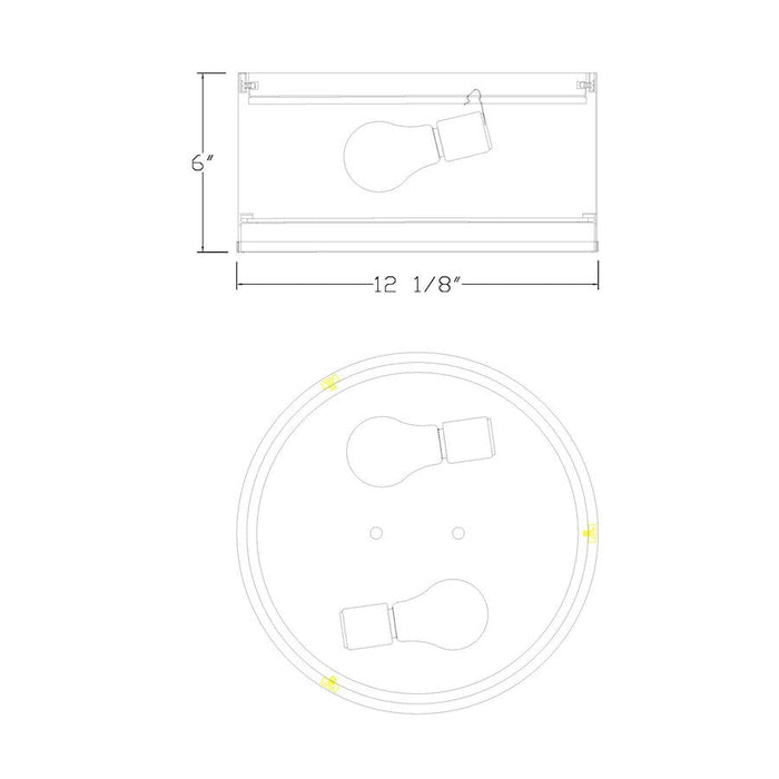 Z-Lite Arlo 1 Light Flush Mount