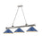 Z-Lite Cordon 3 Light Billiard, Brushed Nickel/Navy Blue - 2306-3BN-MNB