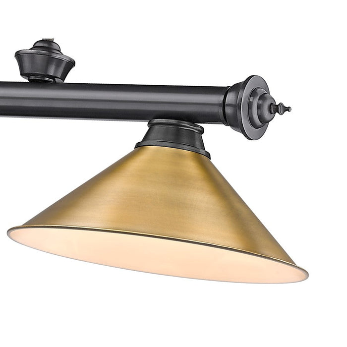 Z-Lite Cordon 57" Billiard, Bronze Plated