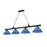 Z-Lite Cordon 4 Light Billiard, Matte Black/Dark Blue - 2306-4MB-ARDB