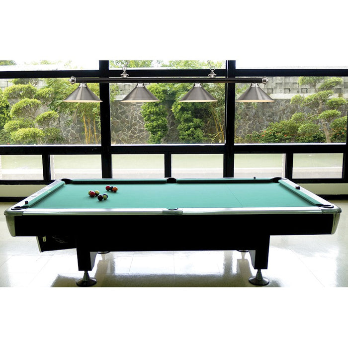 Z-Lite Cordon Billiard, Matte Black/Nickel/Black Shade