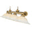 Z-Lite Cordon Billiard, Rubbed Brass/White Mottle