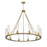 Z-Lite Beau Chandelier, Rubbed Brass/Clear