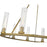 Z-Lite Beau Chandelier, Rubbed Brass/Clear