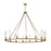 Z-Lite Beau Chandelier, Rubbed Brass/Clear