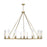 Z-Lite Beau Chandelier, Rubbed Brass/Clear