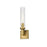 Z-Lite Beau 1 Light Wall Sconce, Rubbed Brass/Clear