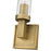 Z-Lite Beau 1 Light Wall Sconce, Rubbed Brass/Clear