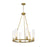 Z-Lite Beau 6 Light Chandelier, Rubbed Brass/Clear - 3031-6RB