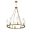 Z-Lite Beau Chandelier, Rubbed Brass/Clear