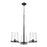 Z-Lite Callista 3 Light Chandelier in Matte Black/Clear - 3032-3MB