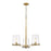 Z-Lite Callista 3 Light Chandelier, Rubbed Brass/Clear - 3032-3RB