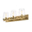 Z-Lite Callista 3 Light Vanity, Rubbed Brass/Clear