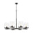 Z-Lite Callista 8 Light 44" Chandelier in Matte Black/Clear - 3032-8MB