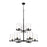 Z-Lite Callista 9 Light Chandelier in Matte Black/Clear - 3032-9MB