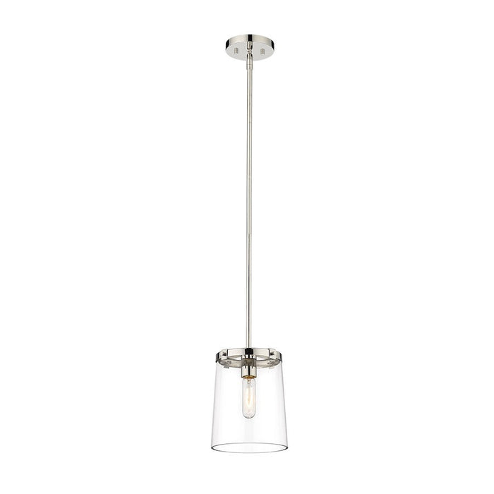 Z-Lite Callista 1 Light Mini Pendant in Polished Nickel/Clear - 3032MP-PN