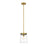 Z-Lite Callista 1 Light Mini Pendant, Rubbed Brass/Clear - 3032MP-RB