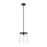 Z-Lite Callista 1 Light Pendant in Matte Black/Clear - 3032P10-MB