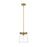 Z-Lite Callista 1 Light Pendant, Rubbed Brass/Clear - 3032P10-RB