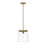 Z-Lite Callista 1 Light Pendant, Rubbed Brass/Clear