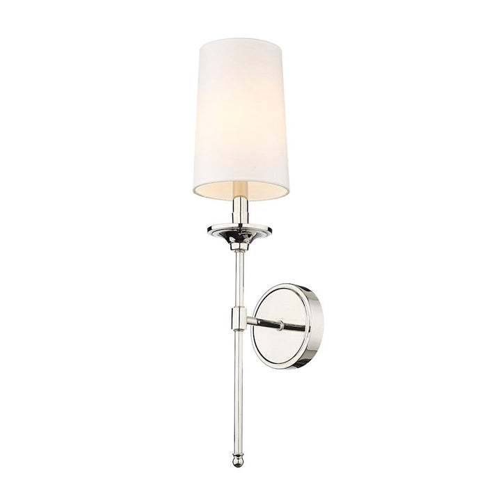 Z-Lite Emily 1 Light Wall Sconce, Off White