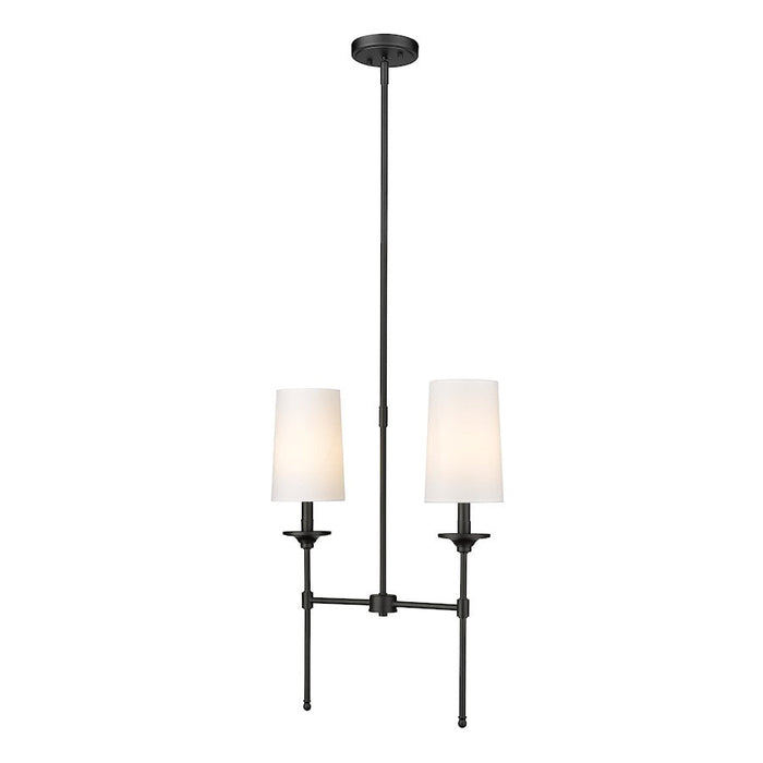 Z-Lite Emily 2 Light Chandelier, Off White