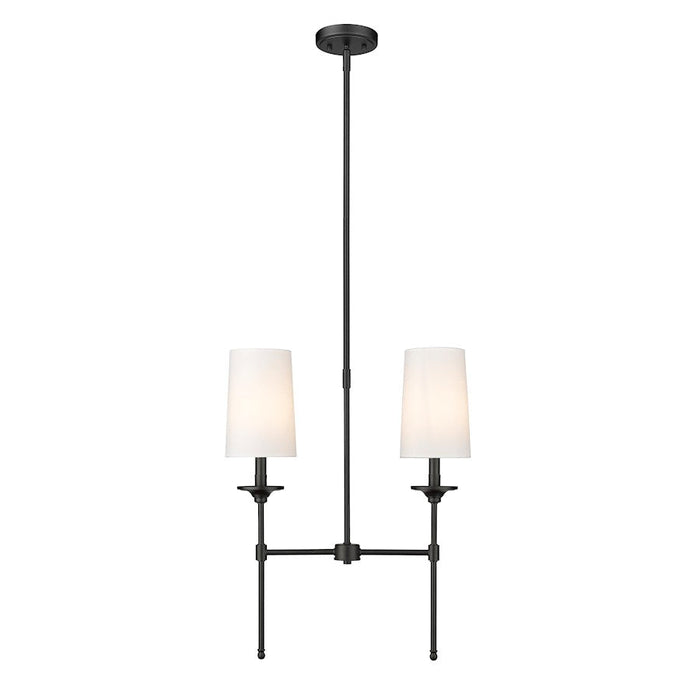 Z-Lite Emily 2 Light Chandelier, Off White