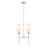 Z-Lite Emily 2 Light Chandelier, Polished Nickel/Off White - 3033-2L-PN