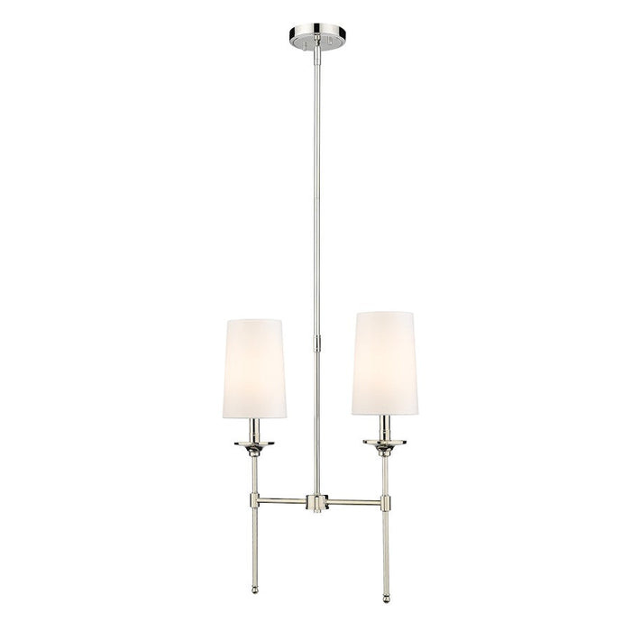 Z-Lite Emily 2 Light Chandelier, Off White