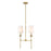 Z-Lite Emily 2 Light Chandelier, Rubbed Brass/Off White - 3033-2L-RB