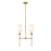 Z-Lite Emily 2 Light Chandelier, Off White